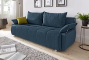 COLLECTION AB Schlafsofa, mit Federkern, Bettfunktion und Bettkasten, inklusive 2 Rücken- und 1 Zierkissen, frei im Raum stellbar