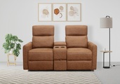 HOME AFFAIRE, Home affaire 2-Sitzer »Daoulas«, Kinosofa mit Relaxfunktion, Getränkehalter und Stauraum