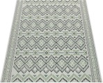 Paco Home Teppich »Ostende 543«, rechteckig, 4 mm Höhe, Flachgewebe, Rauten Motiv, mit Bordüre, In- und Outdoor geeignet, Wohnzimmer