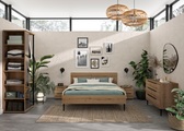 Bett LUCIAN 140x200cm melamin / eiche eiche