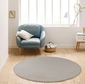 my home Teppich »Kurzflor-Webteppich GRANADA«, rechteckig, uni einfarbig weich Soft Touch mit Glanz