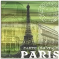 Artland Wandbild »Paris Collage«