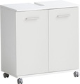 welltime Waschbeckenunterschrank »Palermo, Breite 59 cm«, Metallbeschläge, Siphonausschnitt