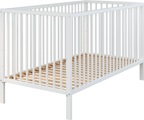 trendteam Babybett »Universal«, (1 tlg.), Baby-Bett mit Gitterbettseiten aus Massivholz, inkl. Lattenrost, Schlupfsprossen