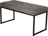 Home affaire Sitzbank »Celine«, Breite 90 oder 150 cm, mit schwarzen Metallbeinen