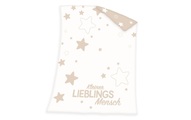HERDING Strickdecke Kleiner Lieblingsmensch GOTS 75x100 cm