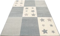 Lüttenhütt Kinderteppich »Tilly«, rechteckig, 14 mm Höhe, Motiv Sterne, Pastellfarben