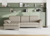 DOMO collection Ecksofa »Franzi«, wahlweise mit Bettfunktion, Bettkasten und Kopfteilverstellung, frei im Raum stellbar