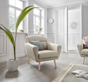 andas Sessel »Bille«, mit Naht im Rückenkissen und Eiche-Beinen, Design by Morten Georgsen