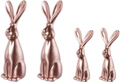 Creativ home Osterhase »Mike FLASH«, (Set, 4 St.), Frühjahrsdeko aus Keramik, mit glitzernder Oberfläche