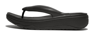 Fitflop Zehentrenner »RELIEFF RECOVERY TOE-POST SANDALS - TONAL RUBBER«, Keilabsatz, Sommerschuh, Schlappen mit Microwobbleboard