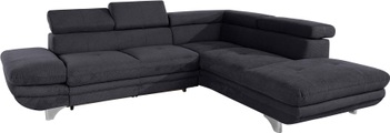 COTTA Ecksofa, inklusive Kopf- und Armteilverstellung, wahlweise mit Bettfunktion