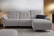 Places of Style Ecksofa »Manhattan«, 2 Sitze mit elektrischer Relaxfunktion, verstellbare Armlehnen