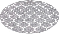 Carpet City Teppich »Outdoor«, rund, 5 mm Höhe, Wetterfest & UV-beständig, für Balkon, Terrasse, Wintergarten, Flachgewebe, auch in quadratischer Form erhältlich