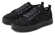LASCANA Sneaker, mit leichter Plateausohle, Schnürhalbschuhe, Freizeitschuhe, Spitze