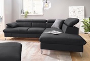 Cotta, COTTA Ecksofa »Caluso«, inklusive Kopfteilverstellung, wahlweise mit Bettfunktion