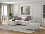 sit&more Ecksofa »Durness«, mit Federkern und hochwertigen Edelstahlfüssen, wahlweise mit Kopfteilverstellung, Bettfunktion und Bettkasten oder mit Bettfunktion und Bettkasten