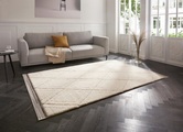 MINT RUGS Designteppich »Colin«, rechteckig, 22 mm Höhe, Hoch-Tief Struktur, sehr weicher Flor, Wohnzimmer, Schlafzimmer, Robust, Pflegeleicht, ringsum gekettelt