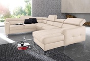 Cotta, COTTA Polstergarnitur, (Set), Set: bestehend aus Wohnlandschaft und Hocker, Sofa wahlweise mit Bettfunktion