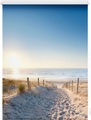 Seitenzugrollo, Lichtblick, »Ostseestrand«, Klemmfix, Kettenzug, Lichtschutz, Fixmass, ohne Bohren