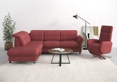 sit&more Ecksofa »Grenoble«, inklusive Federkern, wahlweise mit Bettfunktion, Stauraum, Armteilverstellung und Kopfteilverstellung