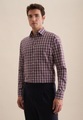 seidensticker Flanellhemd »Regular«, Regular Langarm Button-Down-Kragen Karo
