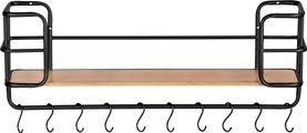 WENKO Wandregal »Loft«, BxTxH: 79x19,5x28 cm, Bambus/Matall