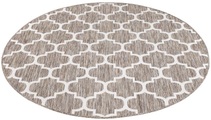Carpet City Teppich »Outdoor«, rund, 5 mm Höhe, Wetterfest & UV-beständig, für Balkon, Terrasse, Wintergarten, Flachgewebe, auch in quadratischer Form erhältlich