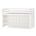 Hoppekids Hochbett »ECO Dream, Kinderbett, Spielbett, Halbhohes Bett aus Massivholz«, inkl. Vorhang-Set Pets Natur, Bettgrösse & Matratze wählbar