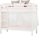 Hoppekids Etagenbett, Liegefläche 70x160 cm, Kiefer weiss lackiert,mit Textilset und wahlweise mit Matratze