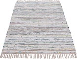 carpetfine Teppich »Kelim Chindi«, rechteckig, 6 mm Höhe, Flachgewebe Wendeteppich mit Fransen, Wohnzimmer
