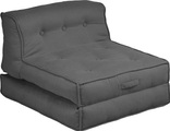 my home Sessel »Caspar«, Loungesessel in 2 Grössen, mit Schlaffunktion und Pouf-Funktion.