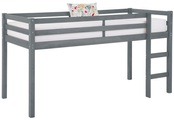 LÜTTENHÜTT, Lüttenhütt Hochbett »Alpi«, aus schönem massivem Kiefernholz, inklusive praktischer massiver Holzleiter, Aussenmassenbreite 103 cm