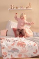 biederlack, Biederlack Babydecke »Babydecke Zoo«, Babydecke Zoo mit untersciedliche Tieren zum Entdecken