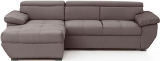 Home affaire Ecksofa »Highway«, mit Recamiere, Kopfteilverstellung und wahlweise Bettfunktion