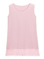 Classic Basics Longtop mit angesetzten Chiffon-Saum