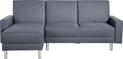 MAX WINZER, Max Winzer® Schlafsofa mit Recamiere »Just Fresh« mit Rückenverstellung, inklusive Stauraumhocker