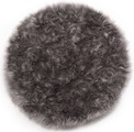 Andiamo Stuhlkissen »Ovium«, (1 St.), Sitzauflage, Sitzfell, rund, Ø 34 cm, Kunstfell, waschbar