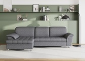 DOMO collection Ecksofa »Franzi«, wahlweise mit Bettfunktion, Bettkasten und Kopfteilverstellung, frei im Raum stellbar