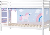 Hoppekids Etagenbett, Liegefläche 90x200 cm, mit Textilset und wahlweise mit Matratze