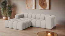 GOODproduct Ecksofa »KALLIE Design-Sofa mit Wellenunterfederung, Bubble-Optik, 248/186/72cm« moderne Steppung, hoher Sitzkomfort und modernes Design
