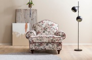 HOME AFFAIRE, Home affaire Sessel »LUCIENNE«, mit gedrechselten Füssen aus Holz