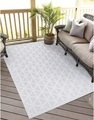 Carpet City Teppich »Santorini«, rechteckig, 5 mm Höhe, 3D-Effekt, für Wohnzimmer, Flur, Küche, Wintergarten, Balkon, Wetterfest & UV-beständig