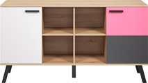 Trendteam, trendteam Sideboard »Mats«, Front teilweise wechselbar - Rosa oder Blau