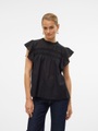 Vero Moda Blusenshirt »VMTRINE SL LACE TOP WVN NOOS«