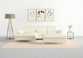 sit&more Ecksofa »Cabrio«, mit Sitztiefen- und Armteilverstellung sowie Federkern, 2 Nierenkissen
