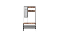Vasagle - Garderobe 109.5 x 52.5 x 10.5 cm - Schwarz und Braun