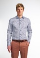 ETERNA LANGARM HEMD SLIM FIT TWILL LILA/WEISS BEDRUCKT