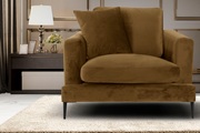 Leonique Sessel »Cozy«, mit Metallbeinen und Zierkissen