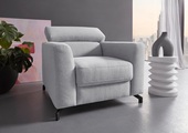Places of Style Sessel »Casagrande Luxus«, incl. Kopfteilverstellung, mit besonders hochwertiger Kaltschaumpolsterung für bis zu 140 kg pro Sitzfläche, wahlweise mit Aqua-Clean-Bezug